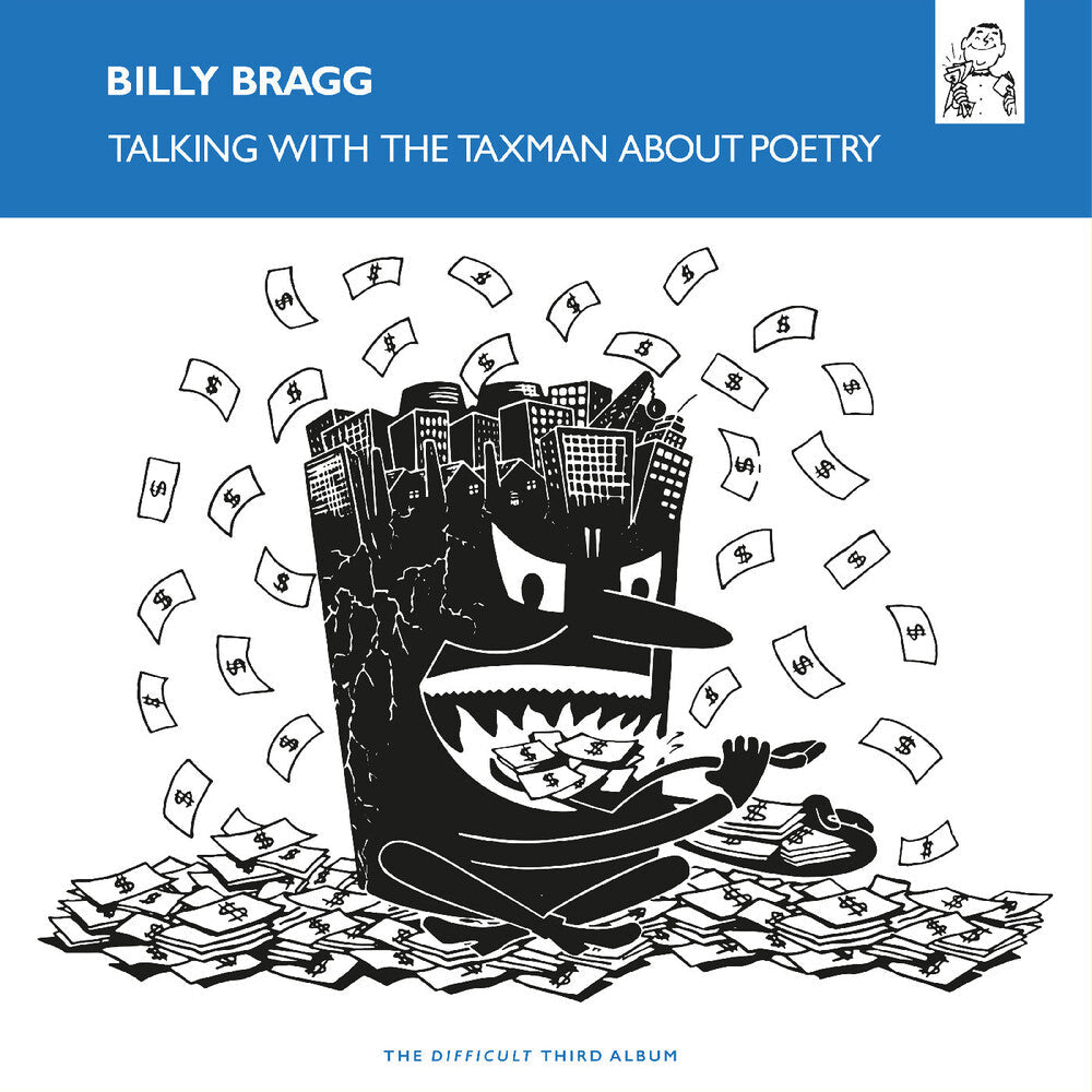 Pre-Order: Billy Bragg - Talking With The Taxman About Poetry [Solid Blue] Vinyl Record