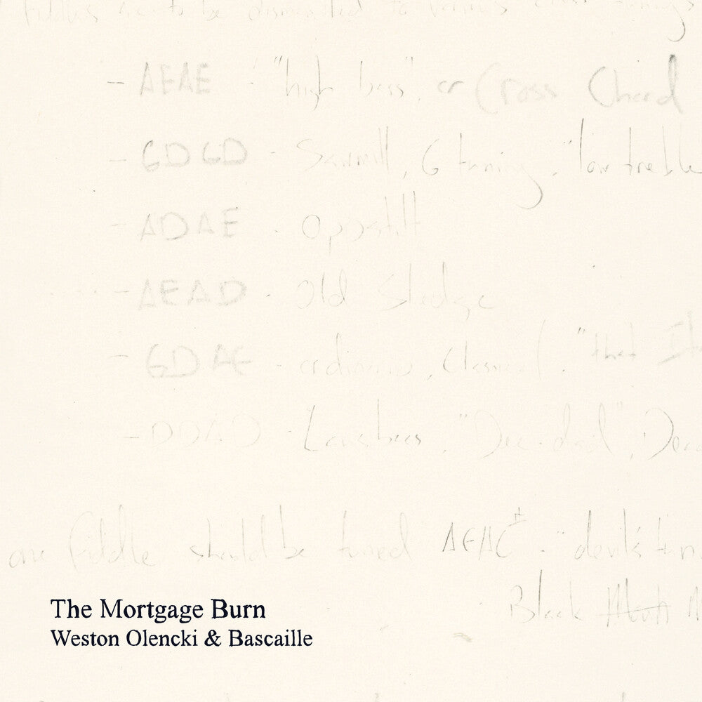 Weston Olencki - Mortgage Burn Music CD