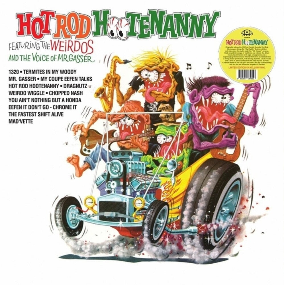Mr. Gasser & The Weirdos - Hot Rod Hootenanny (yellow Vinyl) [LP] Vinyl Record