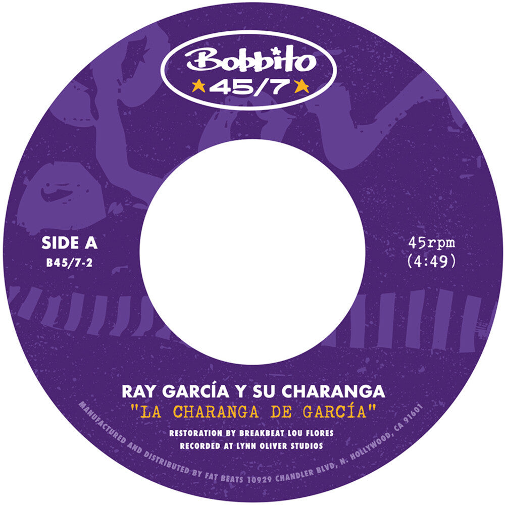 Pre-Order: Ray Garci­a y Su Charanga - "La Charanga de Garcia" b/w "Para Ti" [Opaque White 7” in paper sleeve] Vinyl Record
