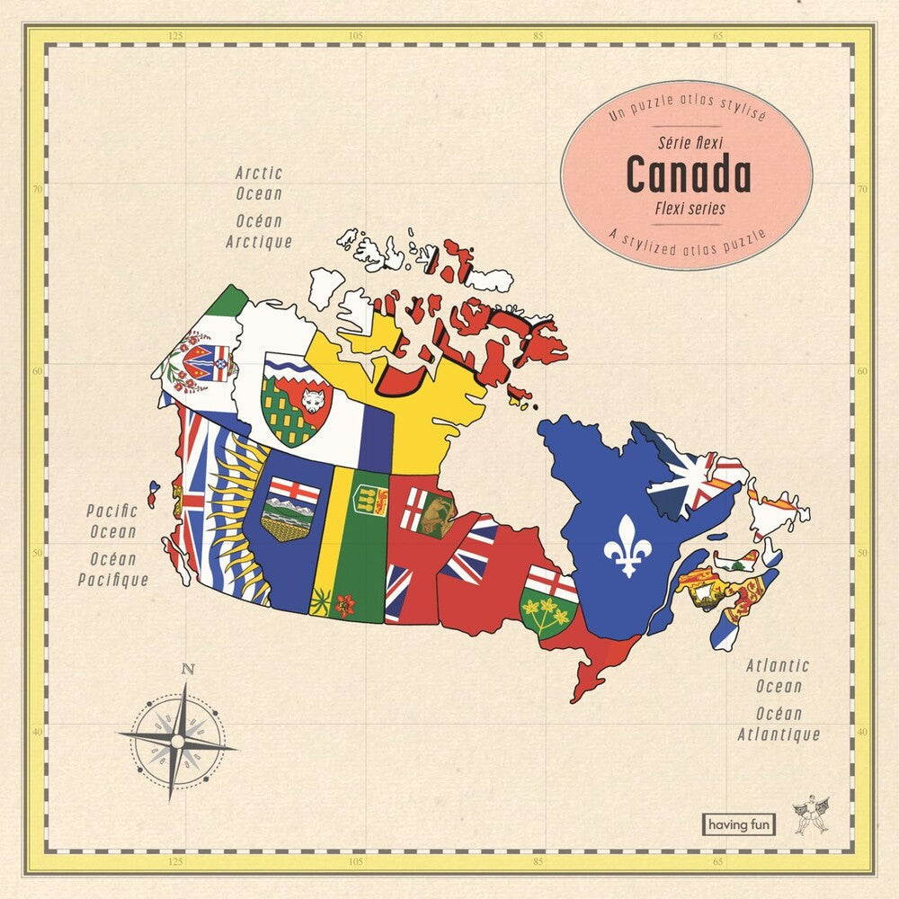 Pre-Order: Map Of Canada Puzzle Series - Box Set (Box) [7" Vinyl] Vinyl Record