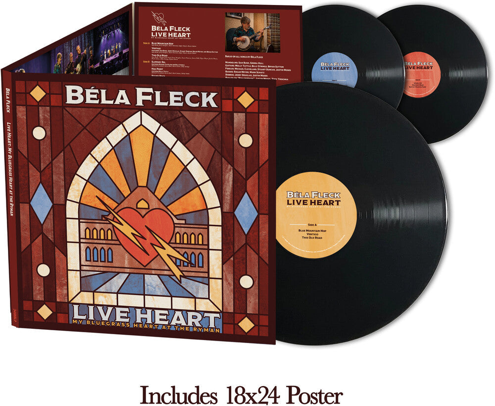 Pre-Order: Bela Fleck - Live Heart: My Bluegrass Heart at the Ryman [LP] Vinyl Record