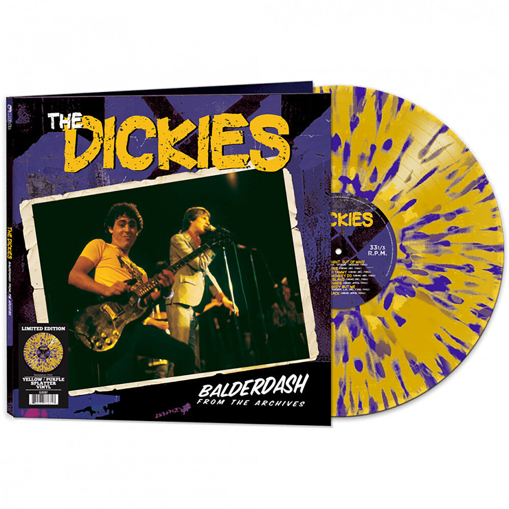 Pre-Order: The Dickies - Balderdash From The Archives [Yellow & Purple Splatter] Vinyl Record