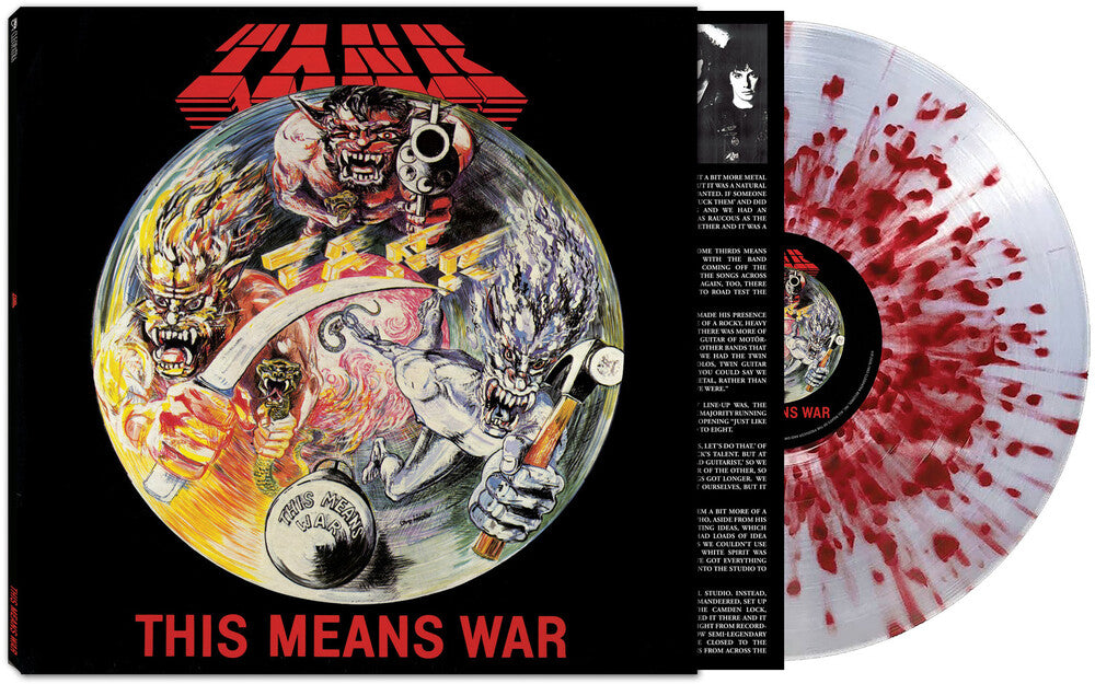 Pre-Order: Tank - This Means War - [Clear / Red Splatter] Vinyl Record
