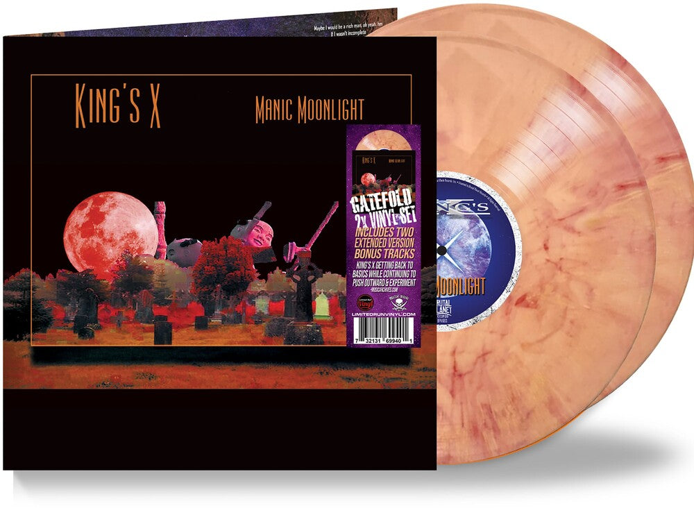 Pre-Order: King's X - Manic Moonlight (mars Attack Orange Vinyl) [LP] Vinyl Record