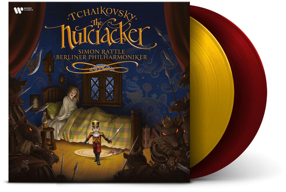 Pre-Order: Simon Rattle - Tchaikovsky: The Nutcracker - Red & Gold [LP] Vinyl Record