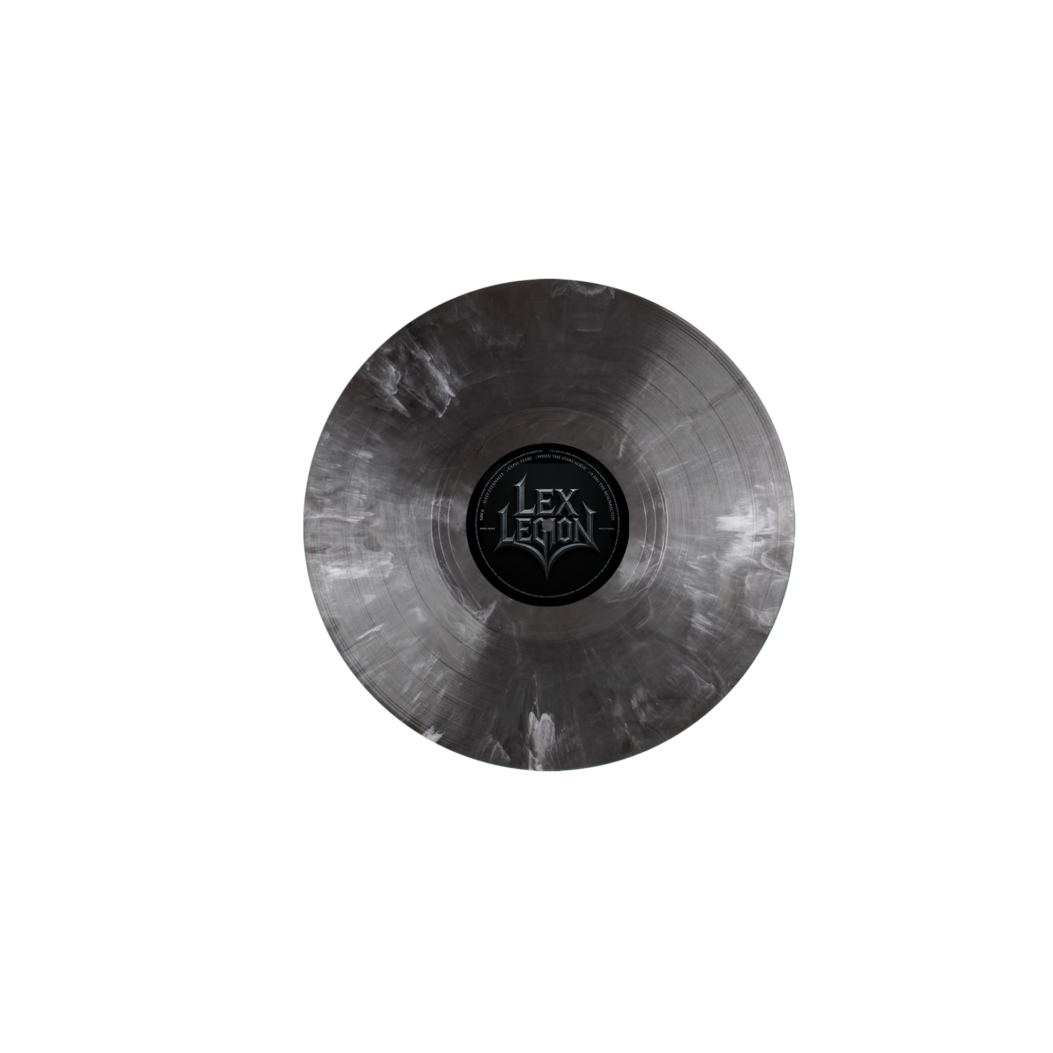 Lex Legion - “Lex Legion” Silver Black Ice Vinyl Record