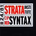 Strata Institute - Cipher Syntax - Music CD