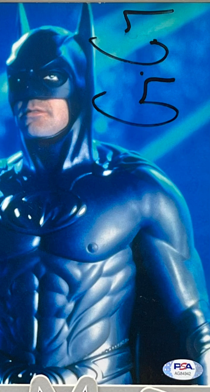 George Clooney Signed 8x10 Photo Framed (14x20") PSA Authentic Batman