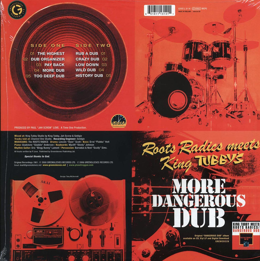 The Roots Radics, King Tubby - More Dangerous Dub: The Roots Radics Meet King Tubby Vinyl Record