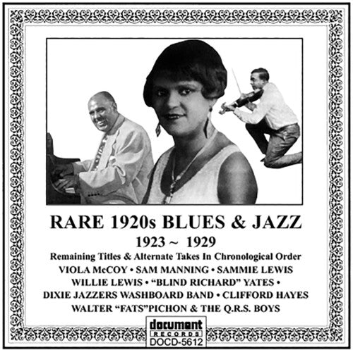Rare 1920's Blues & Jazz 1923-1929 / Various - Rare 1920's Blues & Jazz 1923-1929 / Various - Music CD