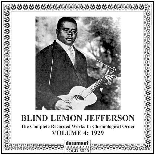 Jefferson,blind Lemon - Complete Recordings 1925-1929 Vol. 4 (1929) - Music CD