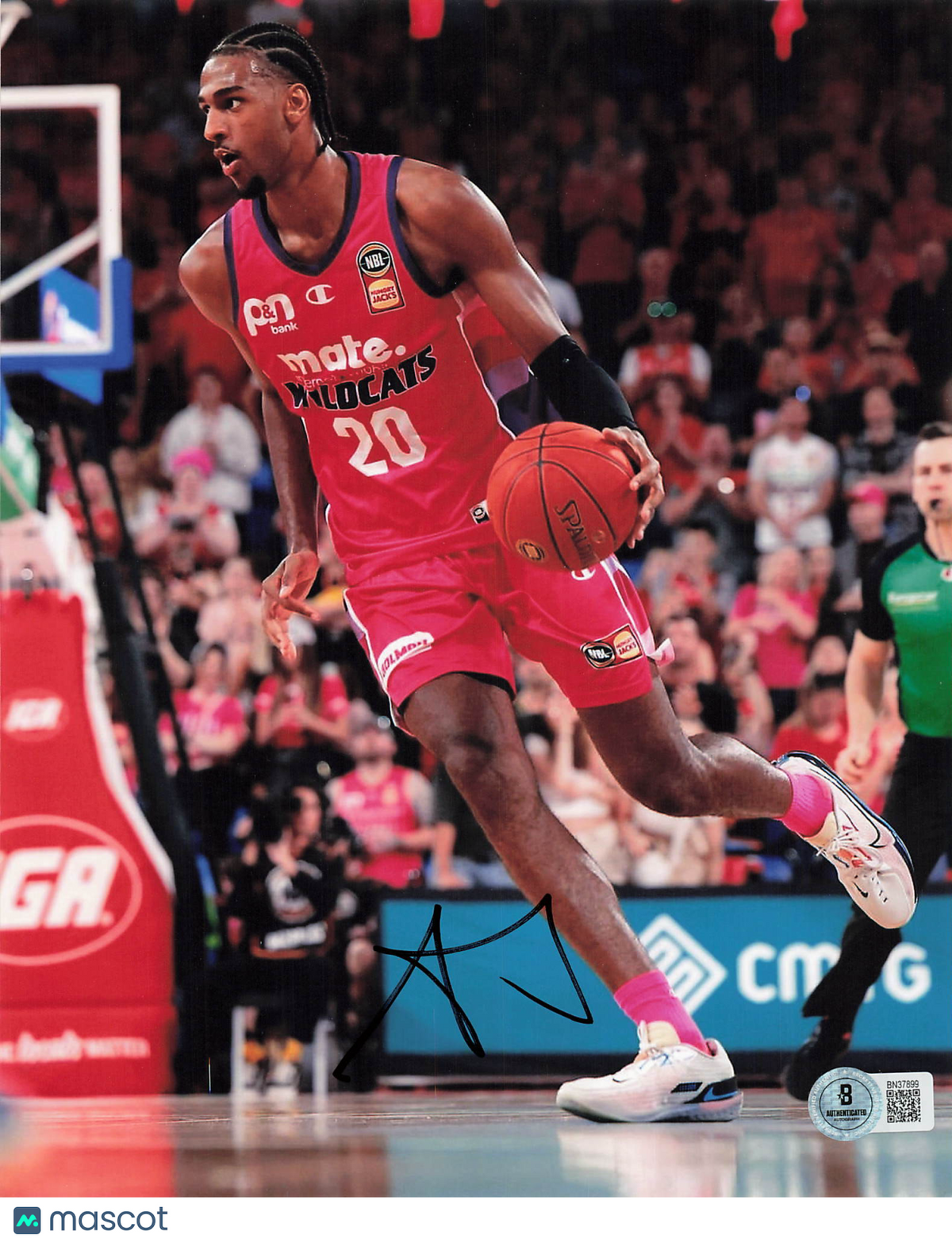 Alexander Sarr Perth Wildcats Signed Basketball 8x10 Photo BAS