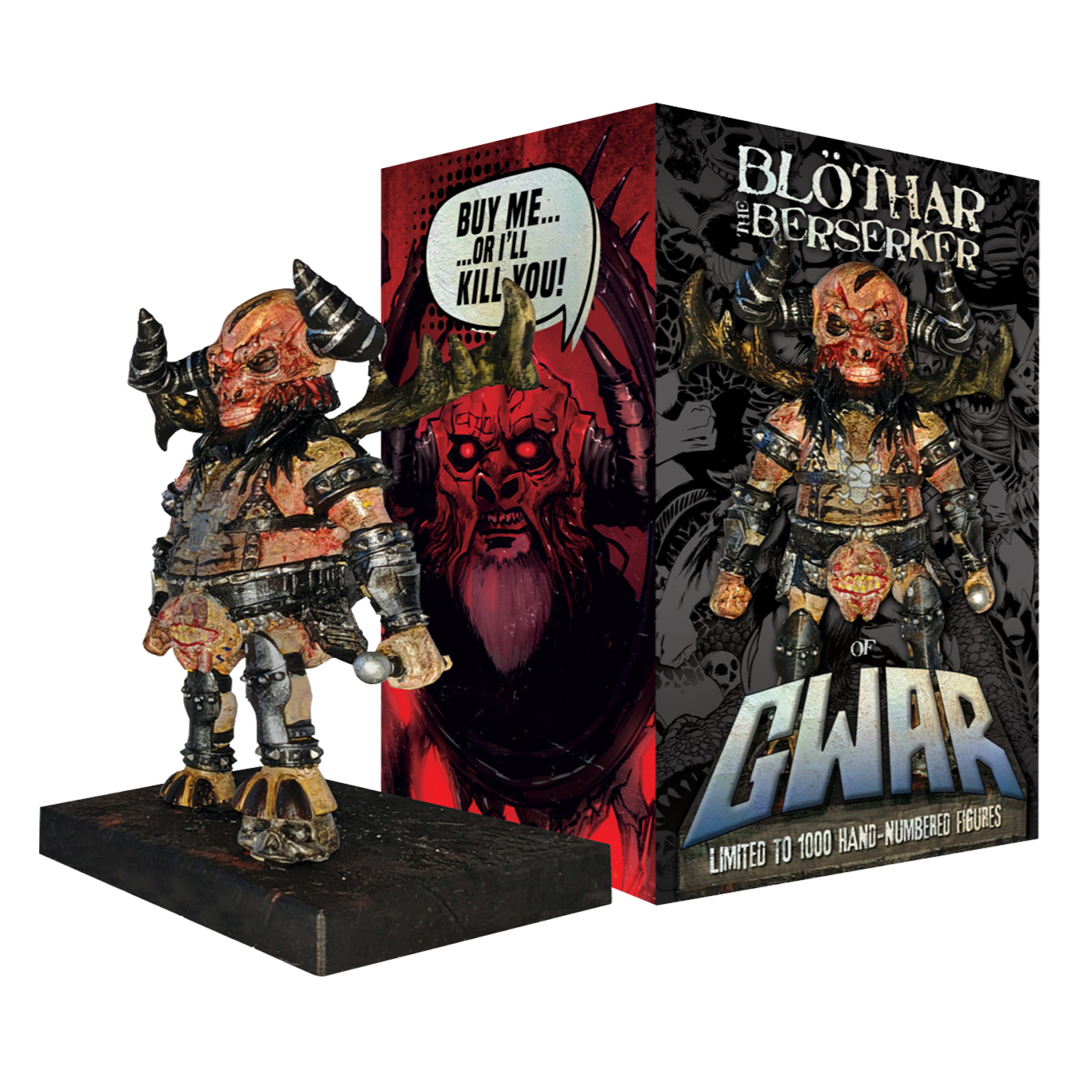 GWAR The New Dark Ages Limited Edition LP + Blothar Bobblehead Bundle Vinyl Record