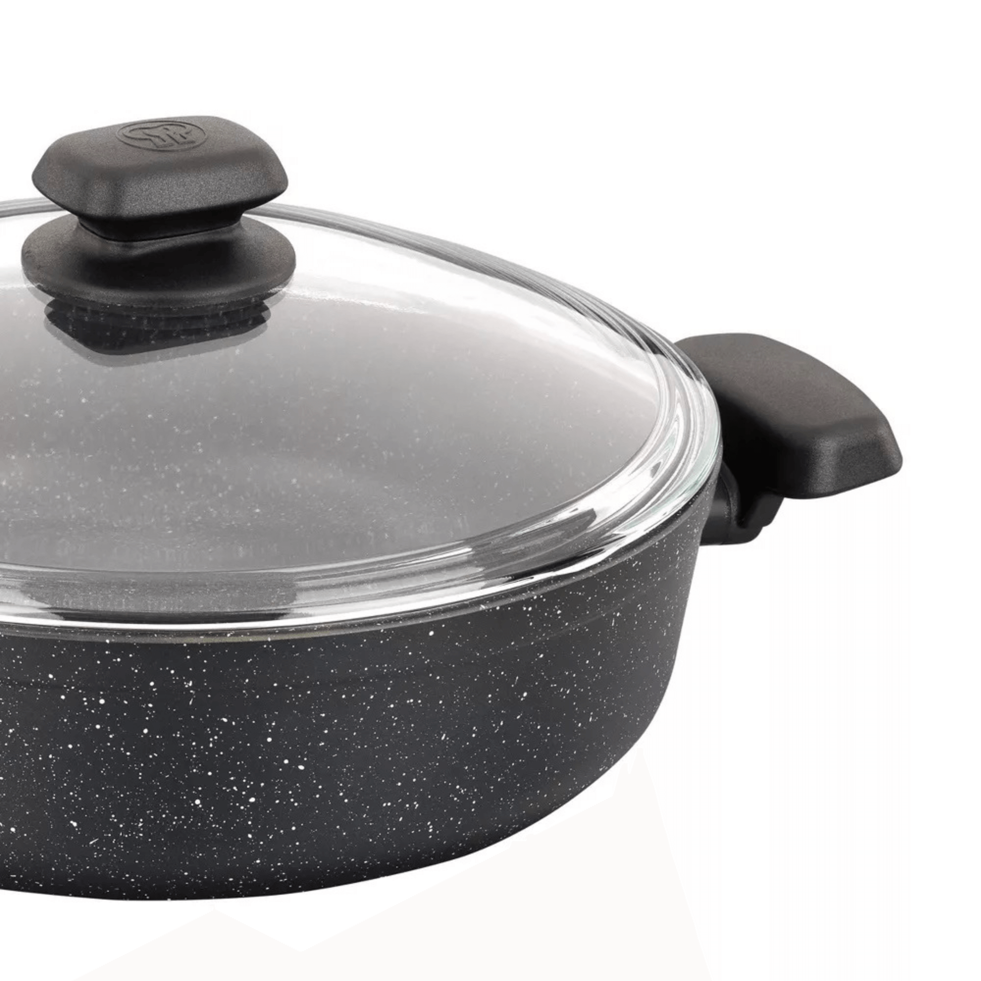 Korkmaz Ornella Aluminum 3.5L Non-Stick Low Casserole Dish with Lid