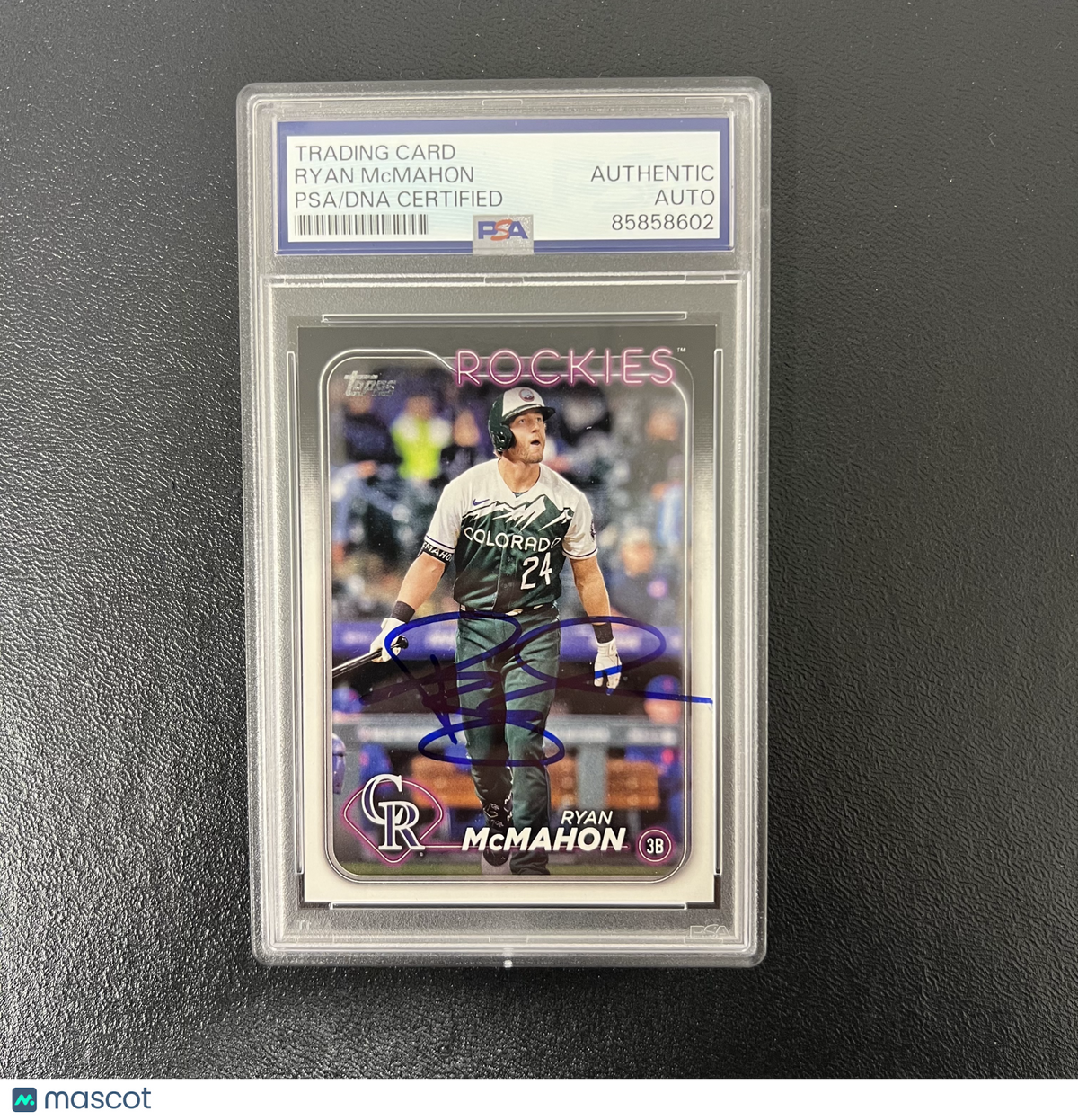 2024 Topps Series Two#462 Ryan McMahon Signed Card PSA Colorado Rockies