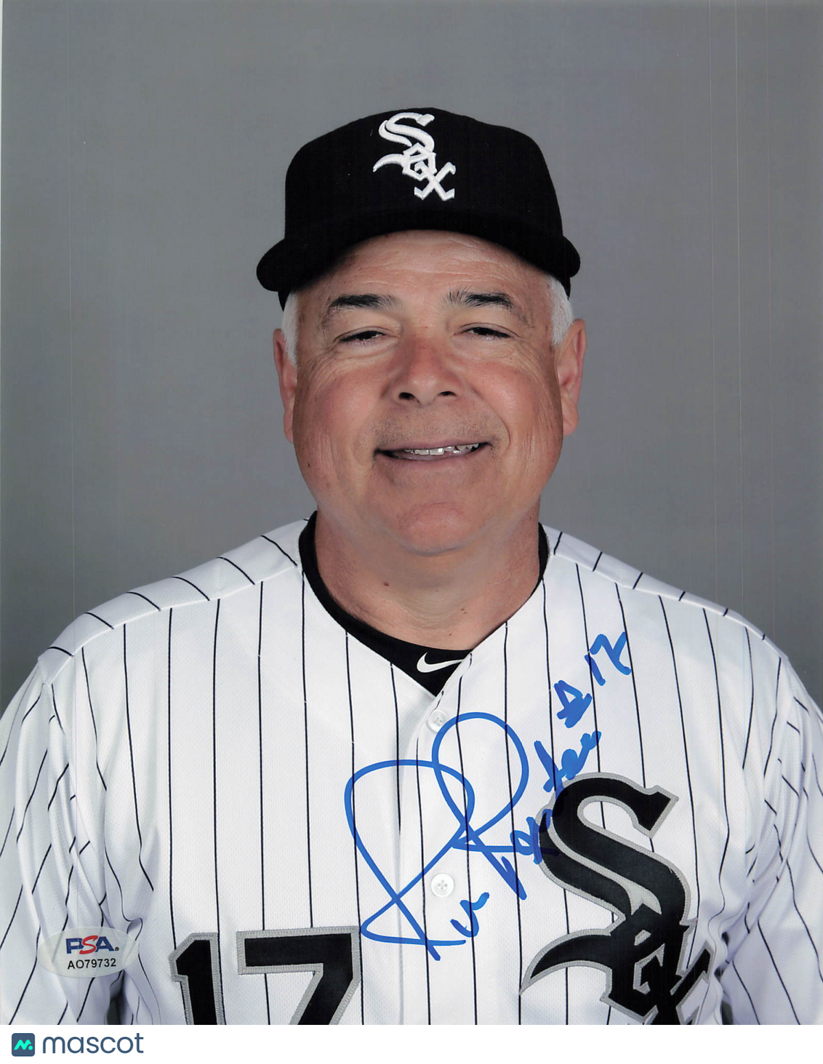 Rick Renteria Chicago White Sox Signed 8x10 Photo PSA