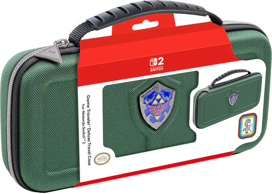 RDS Industries Game Traveler Deluxe Hylian Shield Zelda Case Green
