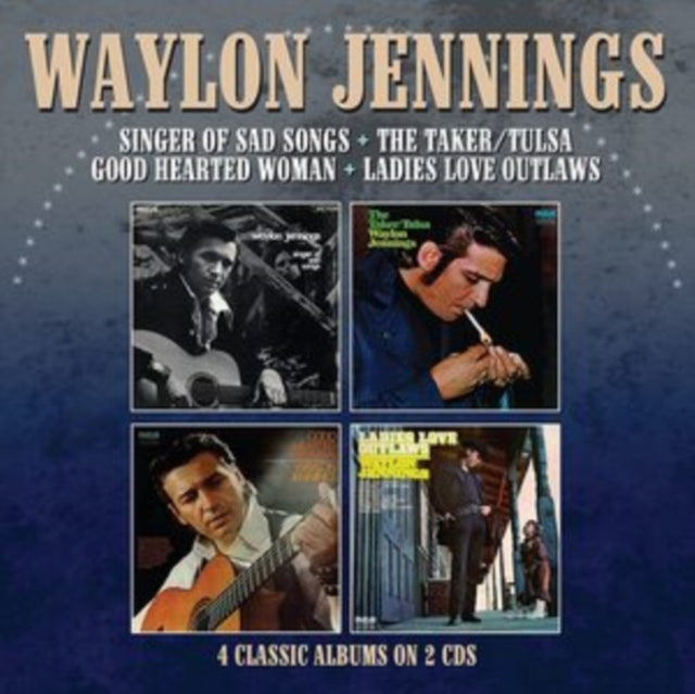 Waylon Jennings - Singer Of Sad Songs / The Taker-Tulsa / Good Hearted Woman / Ladies Love Outlaws & Ultimate Waylon Jennings & Are You Ready For The Country & Ol Waylon - CD Bundle