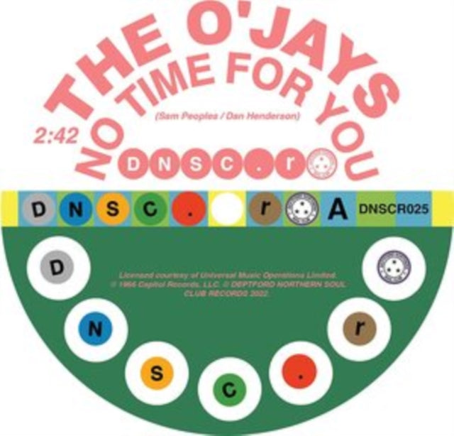 O'jays & Willie Hightower - No Time For You / Because I Love You - 7 Inch Vinyl