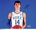 Jaden Schutt Duke Signed Basketball Photo PSA