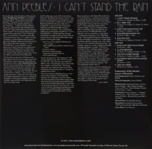 Ann Peebles - I Can't Stand The Rain - LP Vinyl