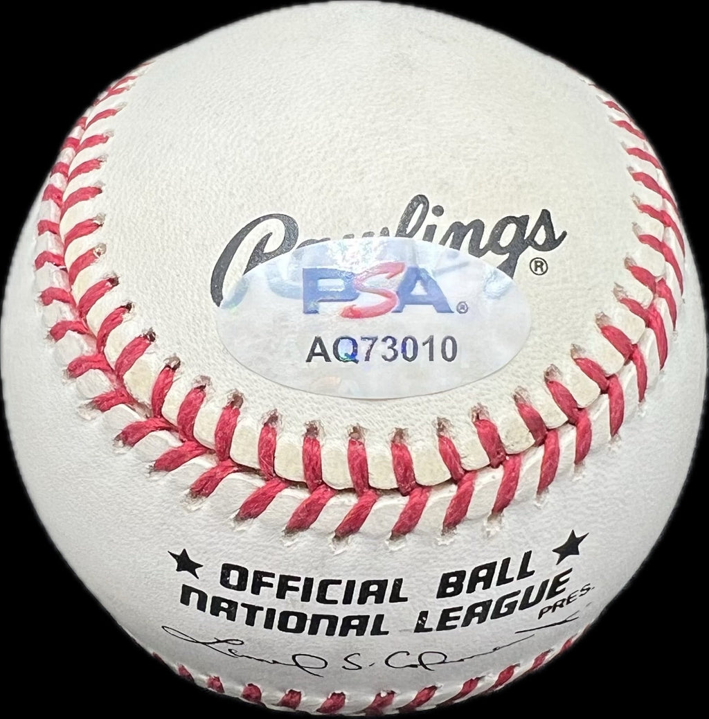 Marquis Grissom Signed MLB Baseball PSA