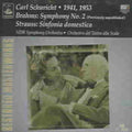 Brahms / Strauss,r. / Ndr So Hamburg / Schuricht - Symphony 2 In D / Sinfonia Domestica - Music CD