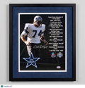 Bob Lilly Signed Dallas Cowboys Football 11x14 Custom Framed Photo PSA