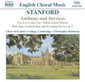 Stanford / Whitton / Robinson / Choir St John's - Anthems & Services - Music CD