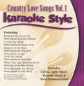 Karaoke Style: Country Love Songs 1 / Various - Karaoke Style: Country Love Songs 1 / Various - Music CD