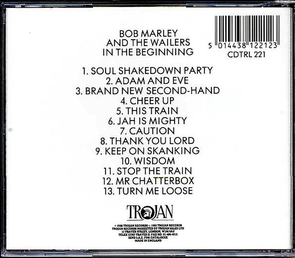 Bob Marley - In The Beginning Music CD