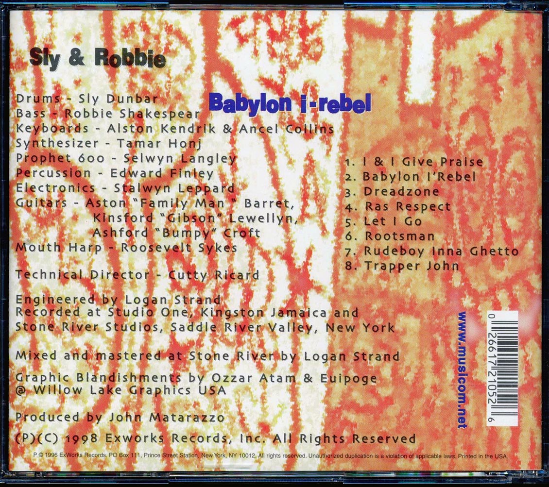 Sly & Robbie - Babylon I Rebel Music CD