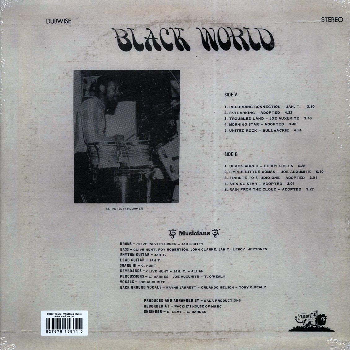 Wackie's - Black World (Dubwise) Vinyl Record