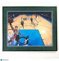 Malcolm Brogdon Milwaukee Bucks Signed Basketball 11x14 Custom Framed Photo PSA