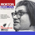 Feldman / California Ear Unit - For Philip Guston - Music CD