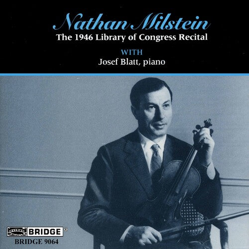 Vitali / Bach / Chopin / Milstein / Blatt - 1946 Library Of Congress Recital - Music CD