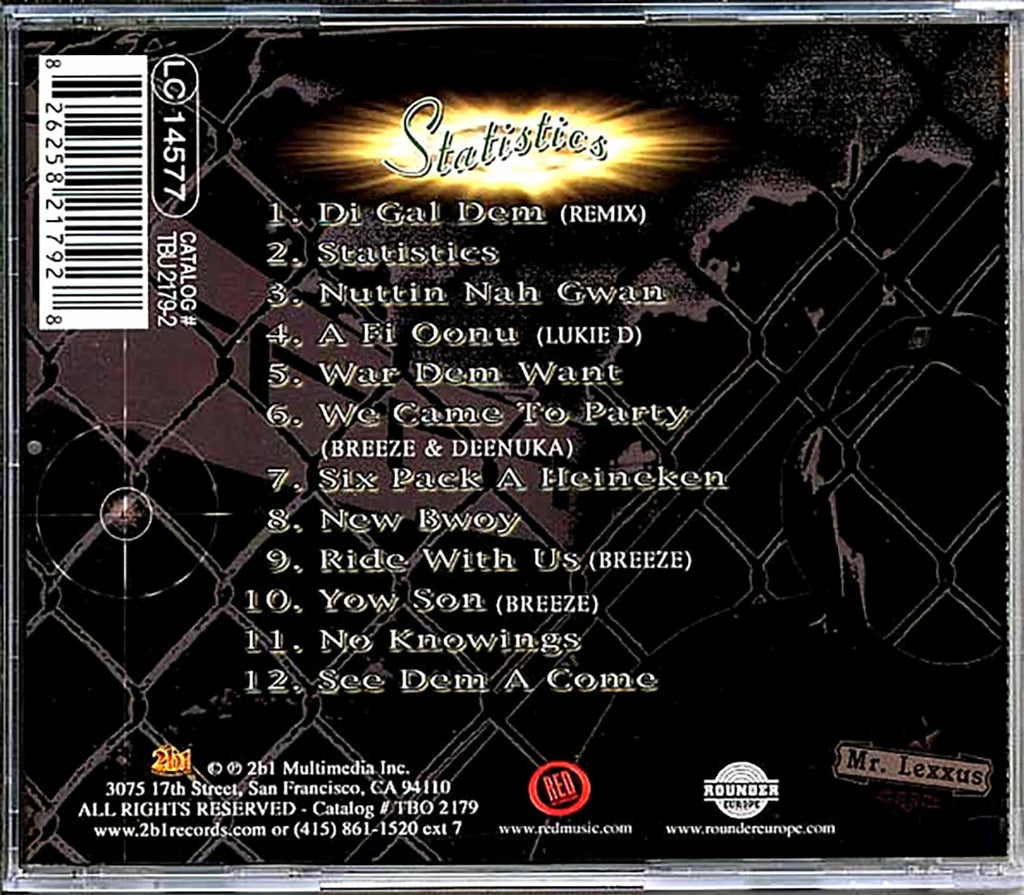 Lexxus - Statistics Music CD