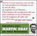 Gray,martin - Entretiens Avec Martin Gray Par Anne Brownstone - Music CD