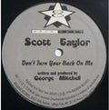 Taylor,scott - Don't Turn Your Back On Me - Vinyl Record