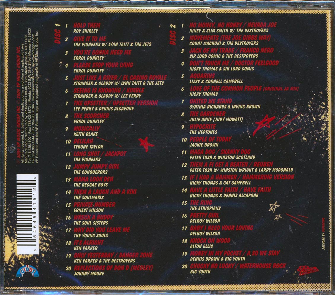 Joe Gibbs - Scorchers From The Early Years: Reggae Anthology (40 tracks) (2xCD) Music CD