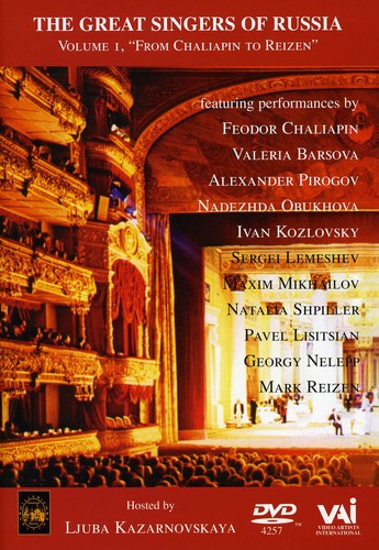 Great Singers Of Russia 1 Chalapin To Reizen / Var - Great Singers Of Russia 1 Chalapin To Reizen / Var - DVD