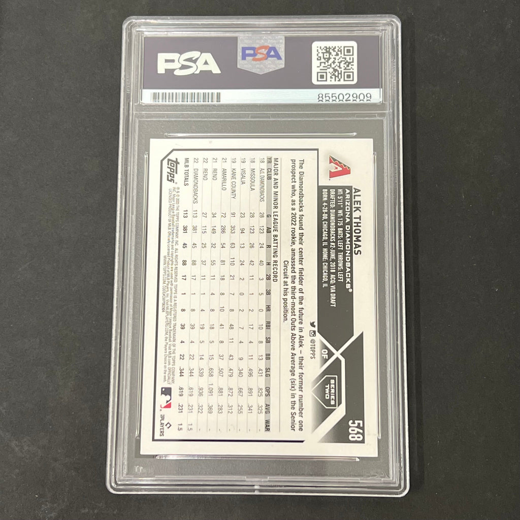 2023 Topps Update Series Two #568 Alek Thomas signed card PSA Auto 10