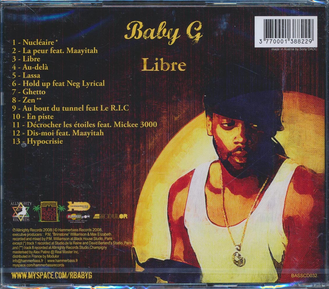 Baby G - Libre Music CD