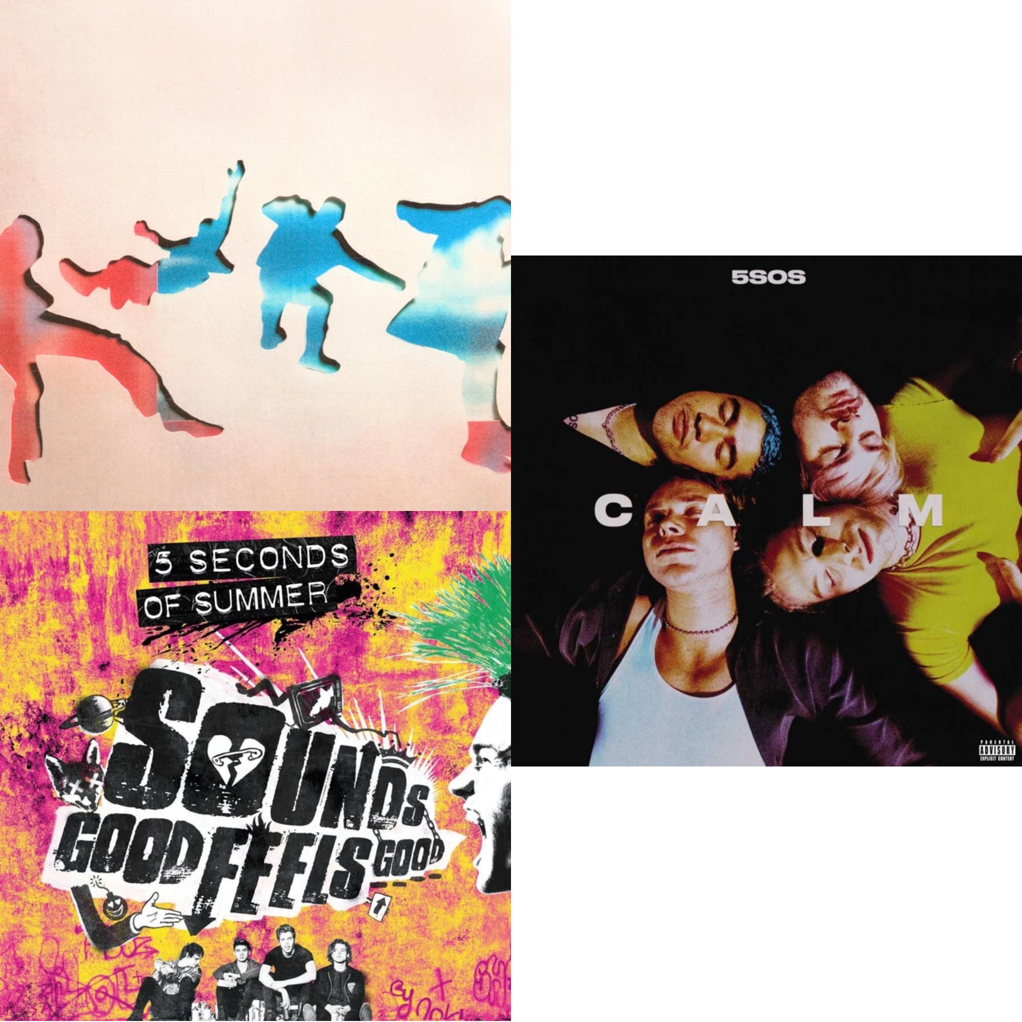 5Sos5 (X) (White LP Vinyl) & Calm (X) & Sounds Good Feels Good