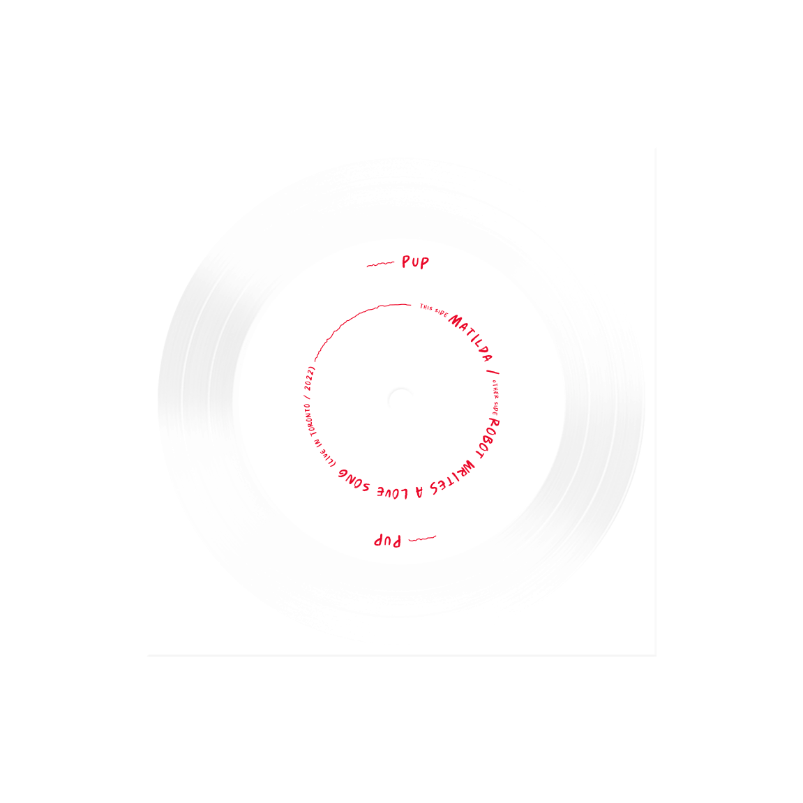 PUP 'PUP Unravels Live In Front Of Everyone They Know' Disc (3 Piece Flexi Disc) Vinyl Record