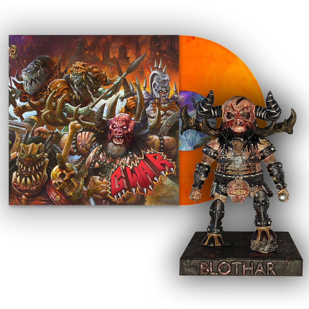GWAR The New Dark Ages Limited Edition LP + Blothar Bobblehead Bundle Vinyl Record