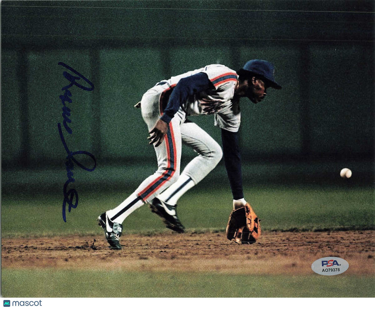 Rafael Santana New York Mets Signed 8x10 Photo PSA