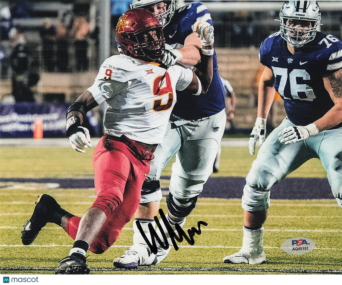 Will McDonald IV Signed Iowa State Cyclones Football 8x10 Photo PSA Autographed