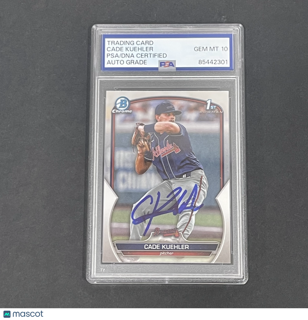 2023 Bowman Draft #BDC-21 Cade Kuehler Chrome signed card PSA Auto 10